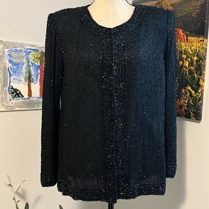 Lawrence Kazar Beaded Jacket